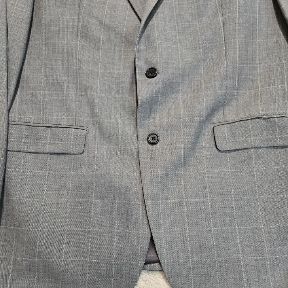 Lauren Ralph Lauren Men's 44L Wool Windowpane Plaid Suit Jacket Sports Coat - Picture 3 of 13